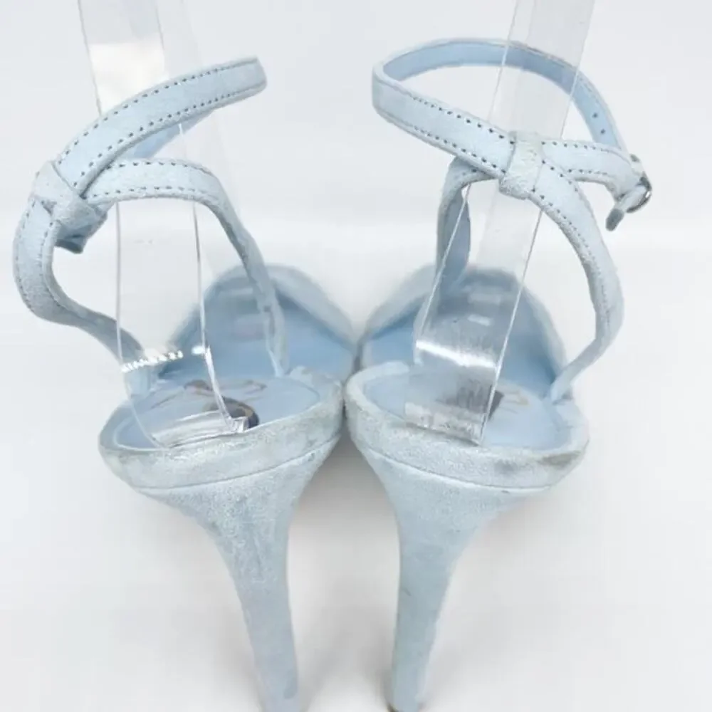 Sam Edelman Women's Jade‎ Ankle Strap Heel Riveria Blue Size 8.5M